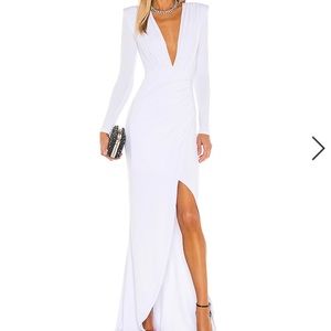 NOOKIE WHITE FLOOR LENGTH DRESS